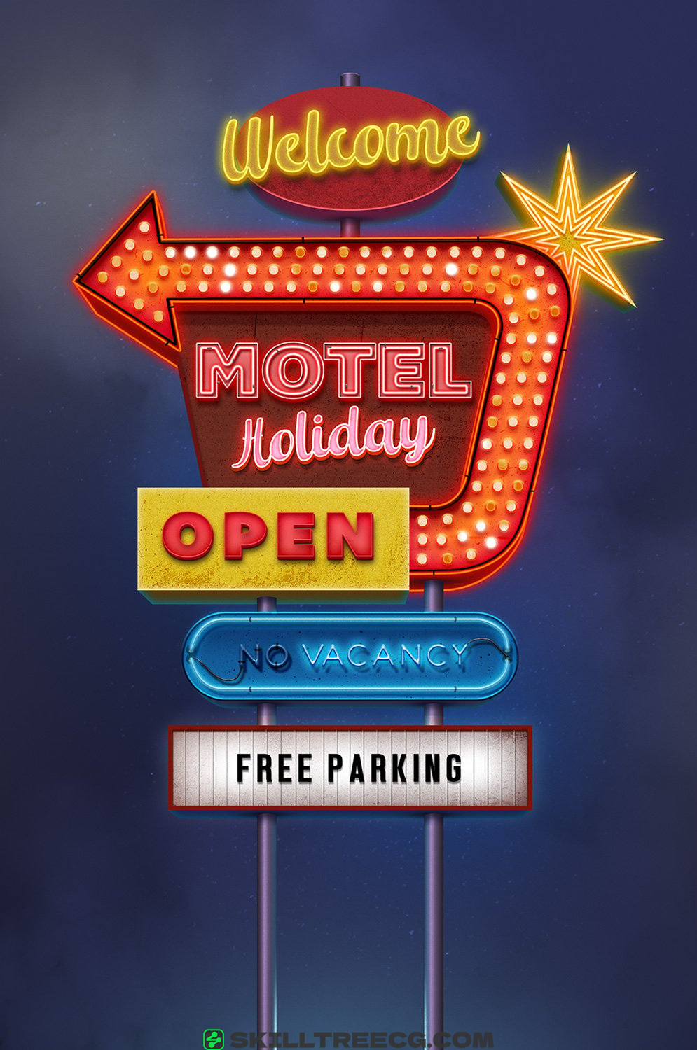 图片[3]-Vintage Neon Road Signs – Premium Collection（101510）-技能树